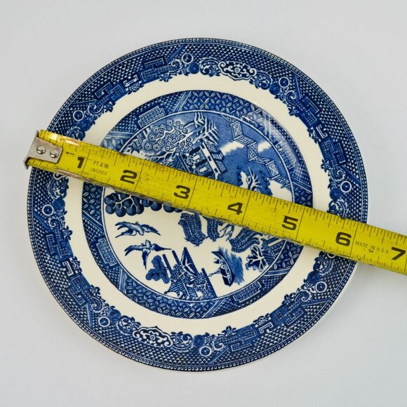 Johnson Bros England Blue Willow Bread Plates Lot of 2 6.25" - Picture 7 of 7